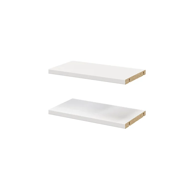 grossiste en ligne Castorama 2 Tablettes Blanches GoodHome Atomia L. 33,9 X P. 18,2 Cm 1