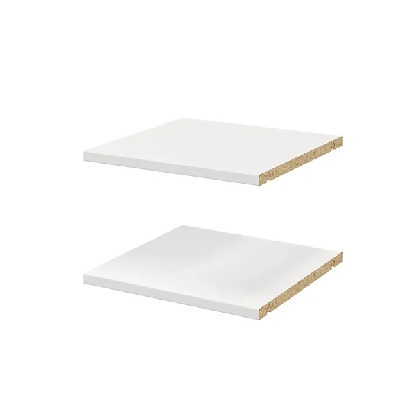 Castorama 2 Tablettes Blanches GoodHome Atomia L. 33,9 X P. 33,2 Cm magasin paris 1