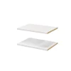 De super promotions disponibles Castorama 2 Tablettes Blanches GoodHome Atomia L. 46,4 X P. 33,2 Cm 5