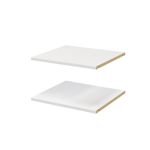 Castorama 2 Tablettes Blanches GoodHome Atomia L. 46,4 X P. 43,2 Cm Livraison Standard/Rapide 1