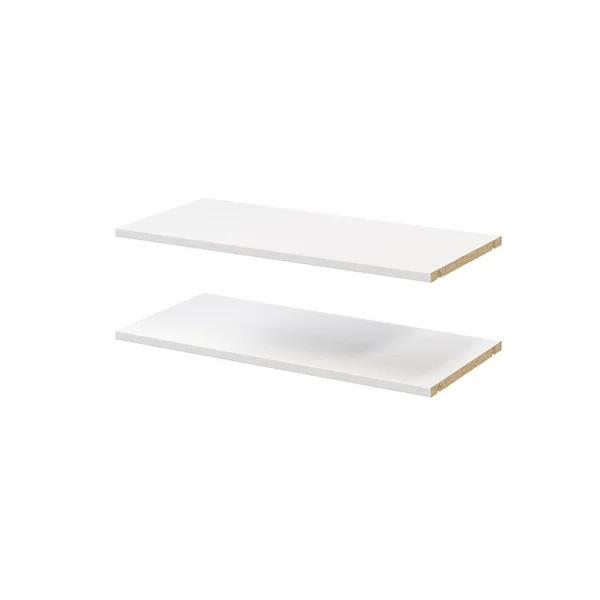 Castorama 2 Tablettes Blanches GoodHome Atomia L. 71,5 X P. 33,2 Cm REMISE allant 1