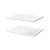 fashion pas cher Castorama 2 Tablettes Blanches GoodHome Atomia L. 71,5 X P. 56,2 Cm 7