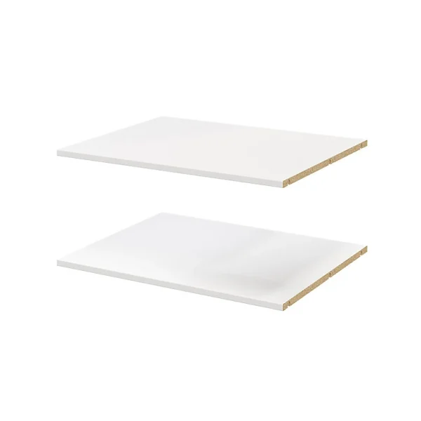 fashion pas cher Castorama 2 Tablettes Blanches GoodHome Atomia L. 71,5 X P. 56,2 Cm 1