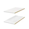 Castorama 2 Tablettes D’angle Blanches GoodHome Atomia L. 30,8 X P. 56,2 Cm luxe soldes 7