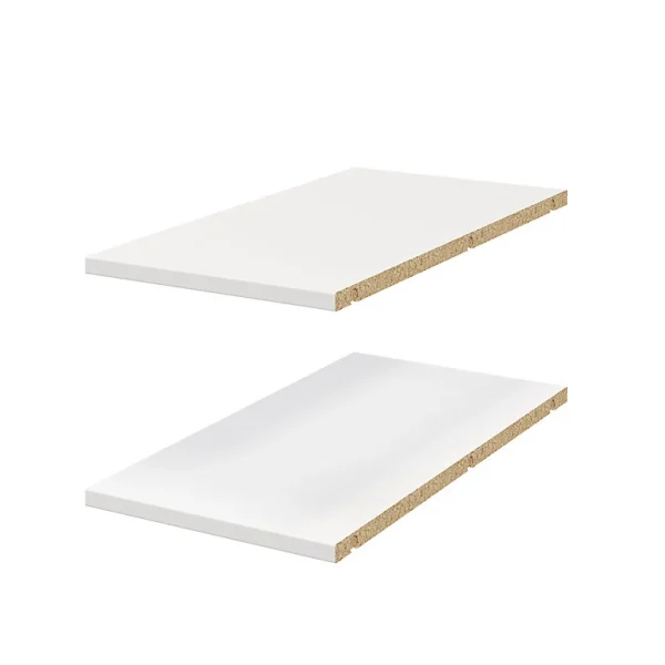 Castorama 2 Tablettes D’angle Blanches GoodHome Atomia L. 30,8 X P. 56,2 Cm luxe soldes 1