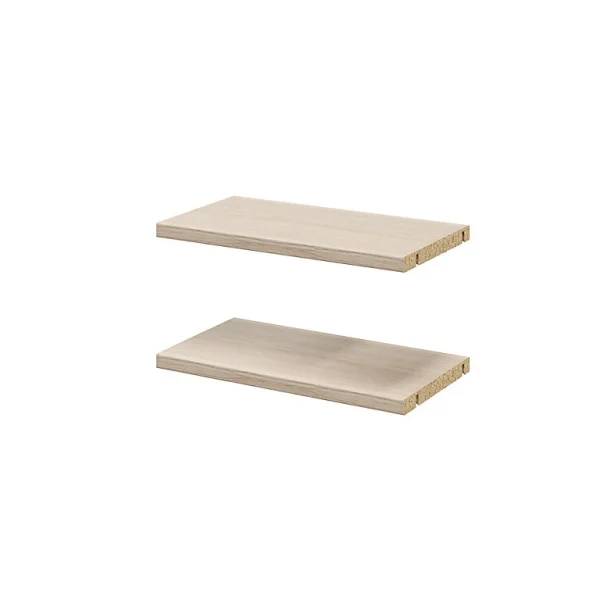 exclusivement disponibles Castorama 2 Tablettes Effet Chêne GoodHome Atomia L. 33,9 X P. 18,2 Cm 1