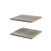 prix le plus bas Castorama 2 Tablettes Effet Chêne Grisé GoodHome Atomia L. 33,9 X P. 33,2 Cm 7