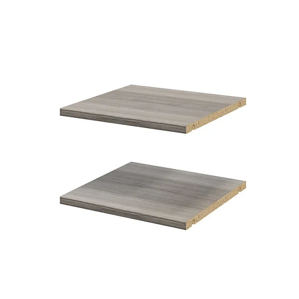 prix le plus bas Castorama 2 Tablettes Effet Chêne Grisé GoodHome Atomia L. 33,9 X P. 33,2 Cm 1