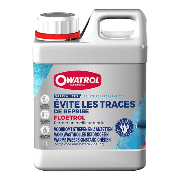 Castorama Additif Peinture Anti-traces 1L Owatrol Floetrol luxe soldes 1