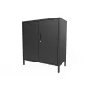 mode tendance Castorama Armoire Basse En Métal Noir GoodHome Rand H. 90 X L. 80 X P. 40 Cm 7