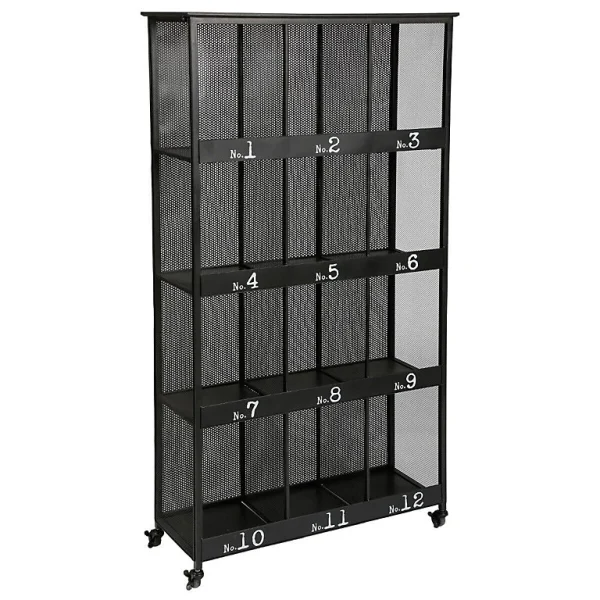 acheter Castorama Bibliothèque De 12 Cases Torof Atmosphera H. 180,5 Cm En Métal Noir 1