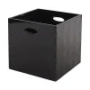 boutiqued pas cher Castorama Boîte De Rangement Carrée En Plastique Mixxit Coloris Noir 7