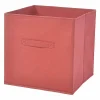 Castorama Boîte De Rangement Carrée En Textile Mixxit Coloris Rouge jusqu'à 7