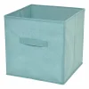 magasin solde Castorama Boîte De Rangement Carrée En Textile Mixxit Coloris Vert 7