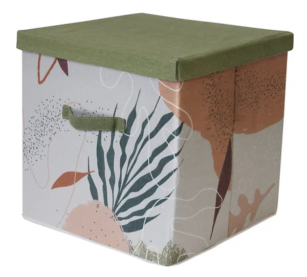 Castorama Boîte De Rangement Cube Aromatic Tones Motif Tropical boutique en ligne 1