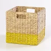 Castorama Boîte De Rangement En Fibre Naturelle Mixxit Coloris Jaune boutique pas cher 5