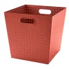 Castorama Boîte De Rangement En Métal Perforé Mixxit Coloris Rouge mode pas cher 5