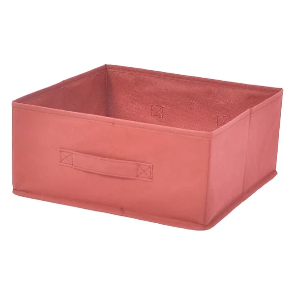 Castorama Boîte De Rangement Rectangulaire En Textile Mixxit Coloris Rouge grande qualité 1