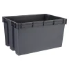 Castorama Boîte En Plastique Recyclé GoodHome Xago Gris 51 L (L) Pas Cher soldes France 5