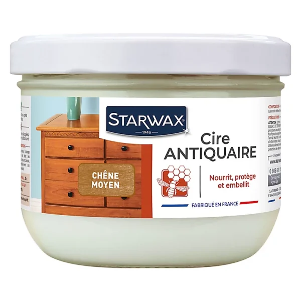 Castorama Cire Antiquaire Pâte Bois Ciré Chêne Moyen Starwax 375ml REMISE allant 1