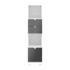 Castorama Colonne De Rangement Blanche Sur Pieds Avec Tiroirs Et Porte Anthracite Brillant GoodHome Atomia H. 161 X L. 37,5 X P. 35 Cm shopping pas cher 7