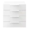 livraison la plus rapide Castorama Commode Blanche 4 Tiroirs GoodHome Atomia H. 75 X L. 75 X P. 45 Cm 7