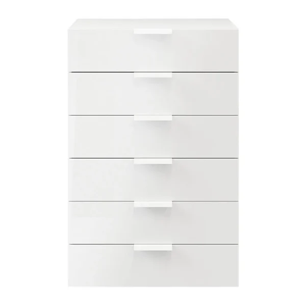 Castorama Commode Blanche 6 Tiroirs GoodHome Atomia H. 112,5 X L. 75 X P. 45 Cm acheter en ligne 1