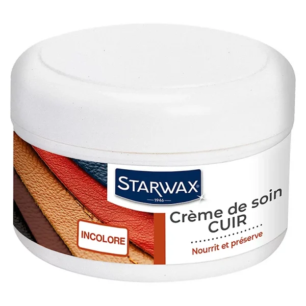 Castorama Crème Nourrissante Cuir Incolore Starwax 150ml De Qualité 1