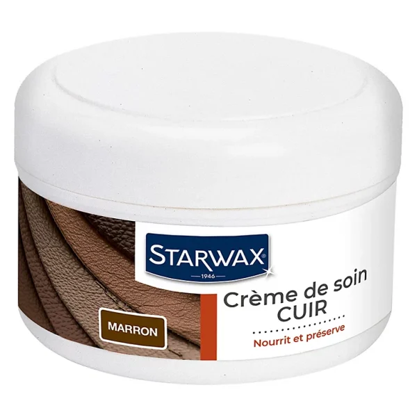 Castorama Crème Renovante Cuir Starwax Coloris Marron 150ml nouveau produit 1