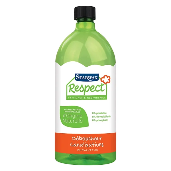 Castorama Deboucheur Canalisations Starwax Respect Eucalyptus 950ml grande qualité 1