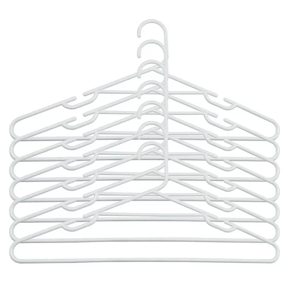 Pas Cher Magasin Soldes Castorama Ensemble De 6 Cintres Plastique Blanc 1