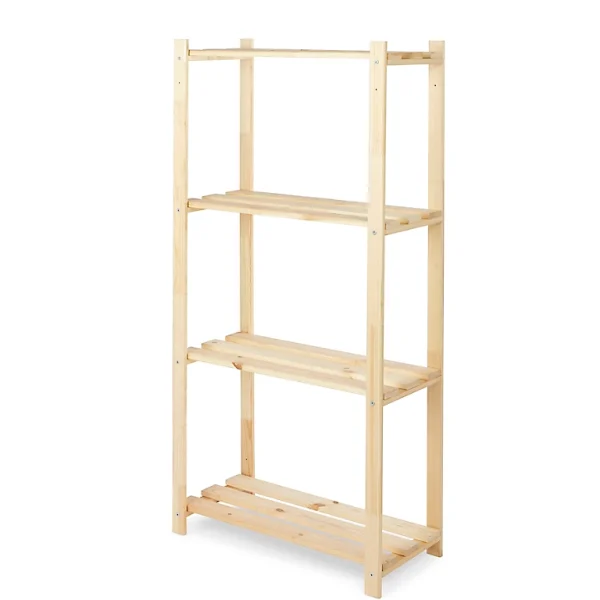 Castorama Étagère Bois 4 Tablettes L. 65 X H. 130 X P. 30 Cm nouveau produit 1