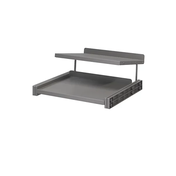 Castorama Étagère Range Chaussures Coulissante En Acier Gris GoodHome Atomia L. 46,4 X P. 50 Cm luxe soldes 1