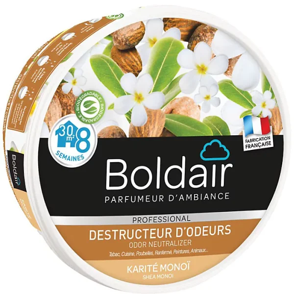 Castorama Gel Destructeur D’odeurs Karité Monoï Pot Boldair 300g boutique pas cher 1