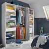 shopping pas cher Castorama Kit Dressing Avec Rideau Eklips II Coloris Blanc L. 200 X P. 48 X H. 200 Cm 5