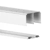 achat pas cher Castorama Kit Rails De Portes Coulissantes GoodHome Arius Blanc 120 Cm 5