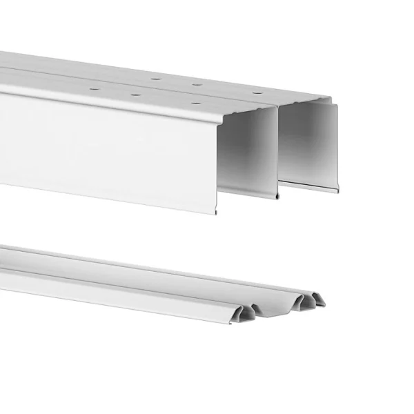 achat pas cher Castorama Kit Rails De Portes Coulissantes GoodHome Arius Blanc 120 Cm 1