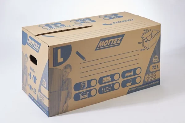 achetez pas cher Castorama Lot De 15 Cartons De Déménagement Double Cannelure Avec Poignées Mottez L.600 X L.400 X H.300 Mm Capacité 72 L 1