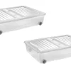 Castorama Lot De 2 Boîtes De Rangement Tontarelli Combi Box 56,4L site en ligne 5