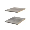 Castorama Lot De 2 Tablettes Effet Chêne Grisé GoodHome Atomia L. 33,9 X P. 43,2 Cm Retour Facile et Gratuit 5