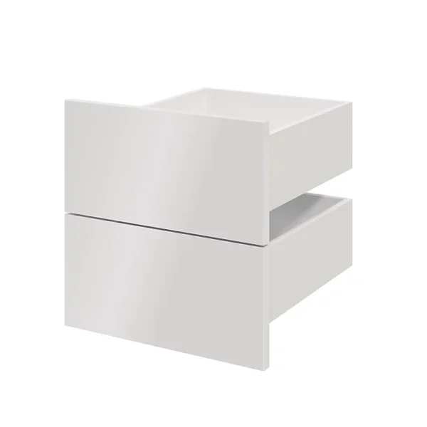 Castorama Lot De 2 Tiroirs Blanc Brillant GoodHome Atomia H. 18,5 X L. 33,9 X P. 39 Cm boutique en ligne 1