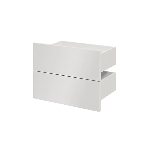 Castorama Lot De 2 Tiroirs Blanc Brillant GoodHome Atomia H. 18,5 X L. 46,4 X P 30 Cm grossiste en ligne 1