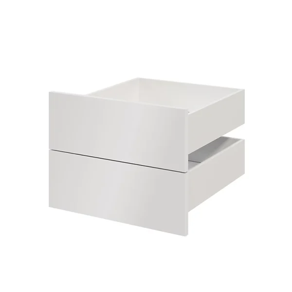 pas cher Castorama Lot De 2 Tiroirs Blanc Brillant GoodHome Atomia H. 18,5 X L. 46,4 X P. 50 Cm 1