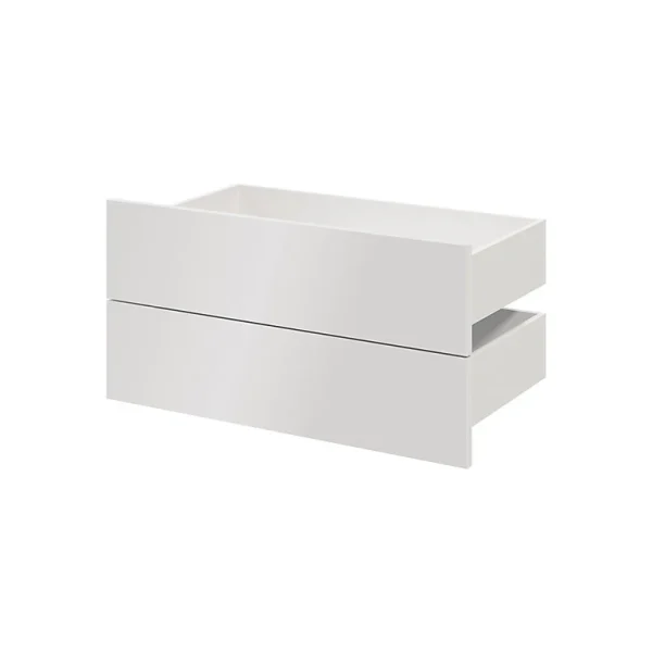 Castorama Lot De 2 Tiroirs Blanc Brillant GoodHome Atomia H. 18,5 X L. 71,4 X P. 39 Cm prix le plus bas 1