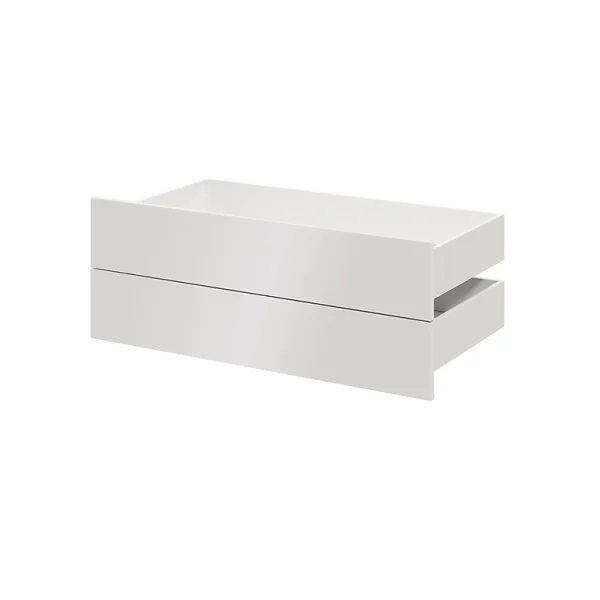 Castorama Lot De 2 Tiroirs Blanc Brillant GoodHome Atomia H. 18,5 X L. 96,4 X P. 50 Cm online boutique 1