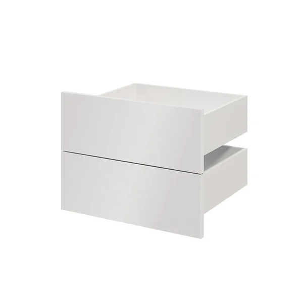 Castorama Lot De 2 Tiroirs Blancs GoodHome Atomia H. 18,5 X L. 46,4 X P. 39 Cm vente pas cher 1