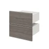 pas cher en vente Castorama Lot De 2 Tiroirs Effet Chêne Grisé GoodHome Atomia H. 18,5 X L. 33,9 X P. 30 Cm 5