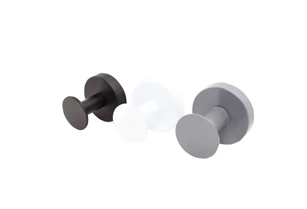 Castorama Lot De 3 Patères Inox Blanc/gris/noir à Fixer 1 Tête boutique en ligne 1