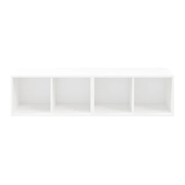 Castorama Meuble De Rangement 4 Cases Blanc GoodHome Atomia H. 37,5 X L. 75 X P. 35 Cm De Qualité 1