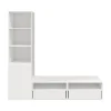 en france Castorama Meuble TV Blanc 1 Porte 2 Tiroirs GoodHome Atomia H. 187,5 X L. 125 X P. 47 Cm 7